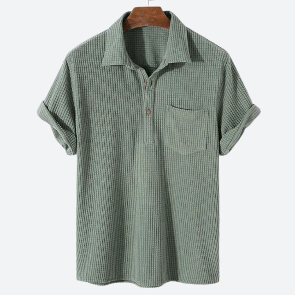 Letnia Koszula Męska z Oddychającego Materiału - Wygoda i Styl na Gorące Dni 1