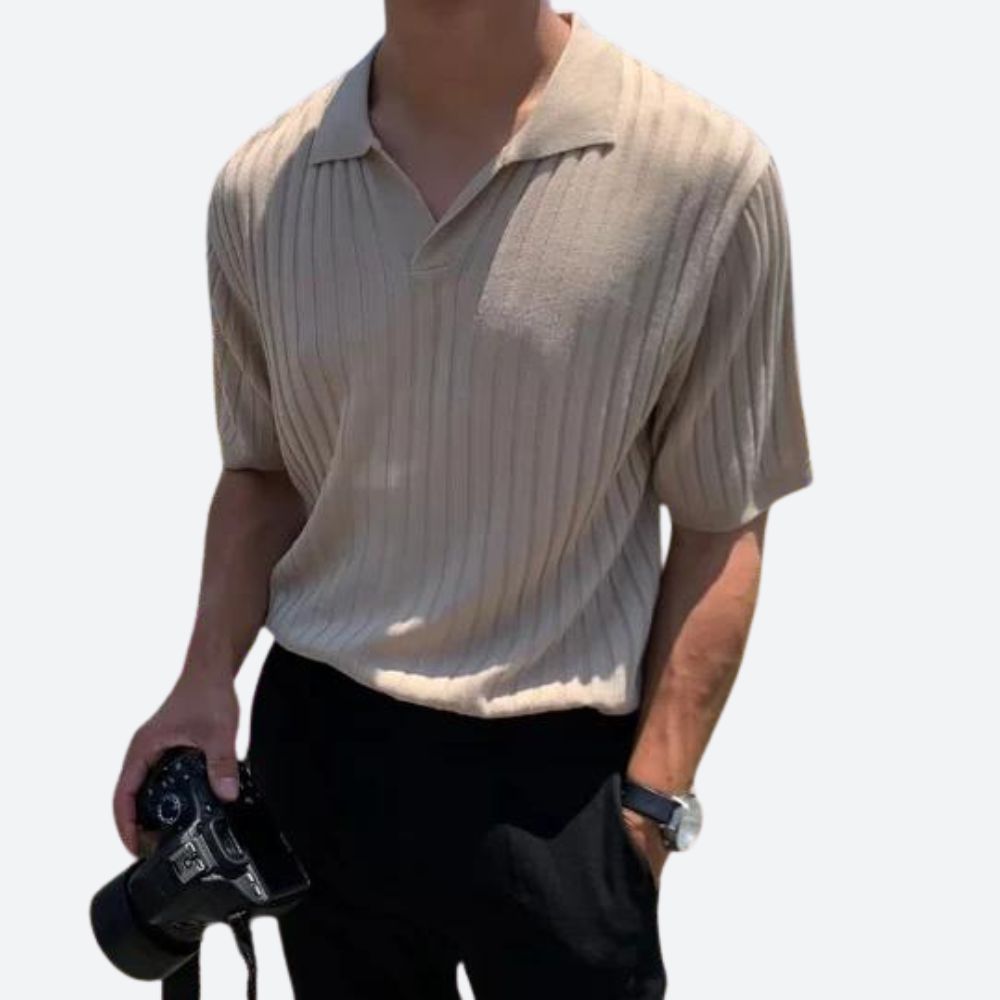 Stylowa Koszulka Polo Męska z Bawełny Prążkowanej | Klasyczny Krój dla Wyjątkowego Komfortu 2